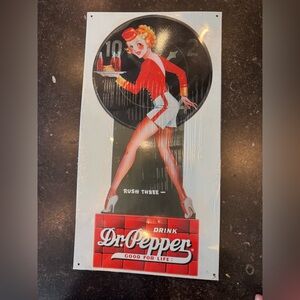 Vintage Dr Pepper Metal Sign